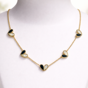 Elegant Dual-Tone Heart Charm