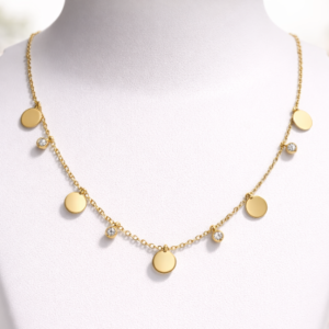 Golden Disc Charm Crystal